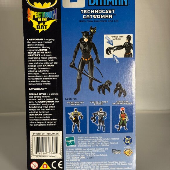 2002 Hasbro Batman Spectrum of the Bat Technocast Catwoman - Picture 7 of 9